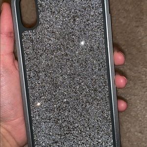 Black sparkly iPhone XS Max case